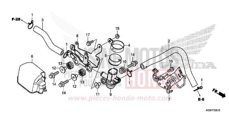 ELECTROVANNE INJECTION D'AIR de Forza 300 MAT PEARL COOL WHITE (NHB44) 2019